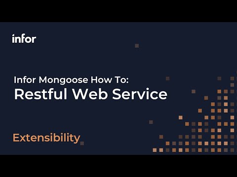 Infor Mongoose How To - Restful Web Service