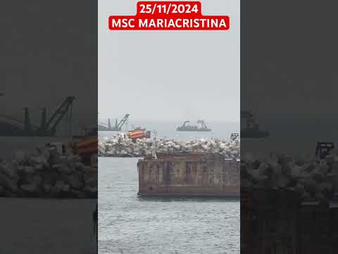 Msc mariacristina at vizhinjam port 25/11/2024 #vizhinjamportupdate #shorts