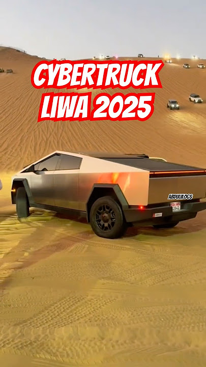 Liwa festival 2025 Abu Dhabi #liwa #cybertruck #2025 #abudhabi #festival #dubai #uae #abdulvlogs