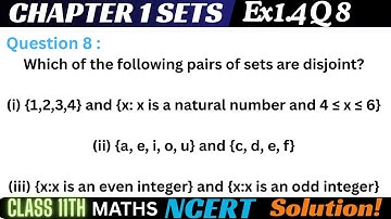 Class 11 Ex 1.4 Question 8 Math | sets  | Q8 Ex 1.4 Class 11 Math | ex1.4 q 8 Class 11 math