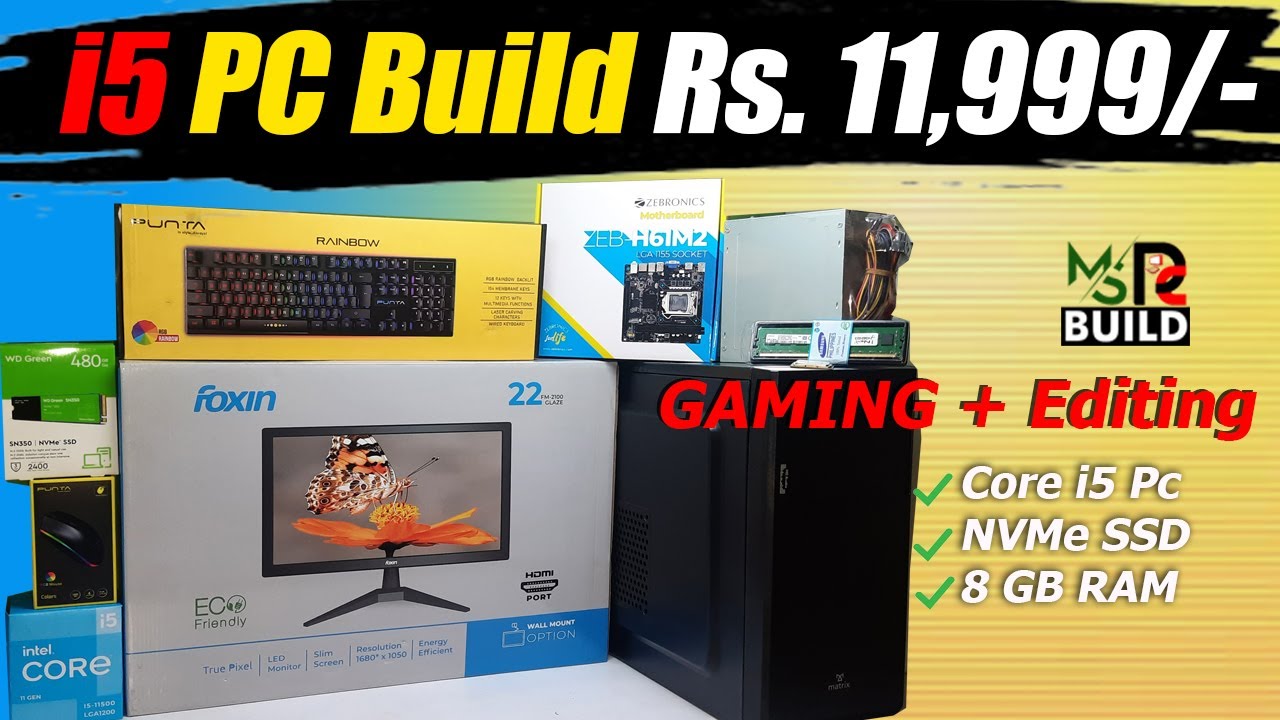 12k Gaming Pc Build 2023 😲🔥 Best Pc Build In 12k With Core i5 Full