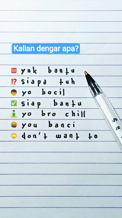 Apa nih yg klean dengar? komen yaa 🤔💬