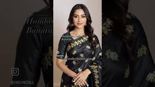 Some sarees are worn and some carry stories  #deer #bird #heritageweaves #timelessfashion #sarees