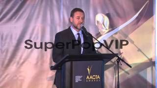 SPEECH - Russell Crowe at 2nd Annual AACTA International ...