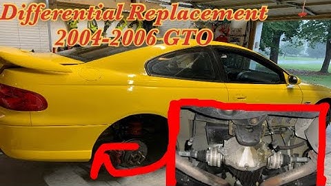 Differential Replacement 2004-2006 GTO