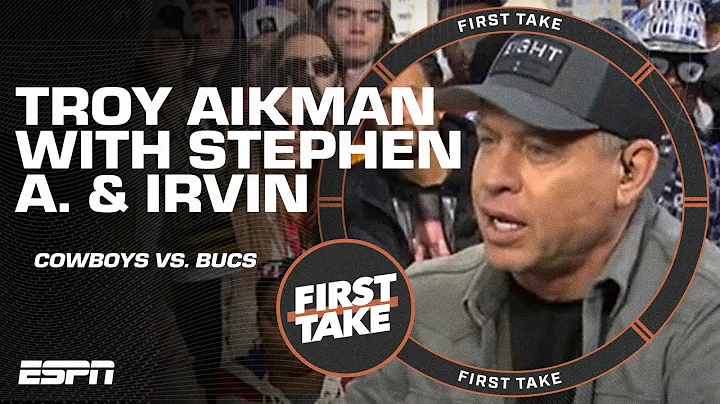 Troy Aikman, Stephen A. & Michael Irvin talk Cowboys vs. Buccaneers on First Take 💯