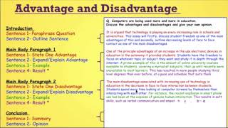 IELTS WRITING TASK 2 Part 2    Advantage &  Disadvantage Essay screenshot 3