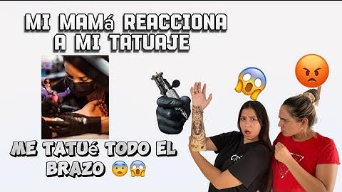ME HICE MI PRIMER TATUAJE 😨🤭( mi mamá reacciona a mi tatuaje 😱) || LOS CONTRERAX