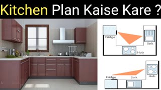 Kitchen working triangle | Kitchen Design | किचन डिज़ाइन | Kitchen plan