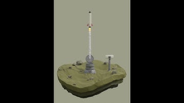 Blender 2.8 ICBM Missile Launch | Low Poly Scene