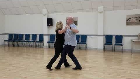 Slow foxtrot steps reminder - all the feathers!