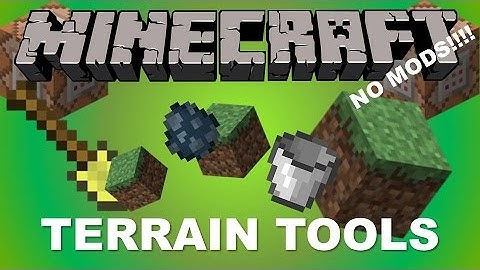 Minecraft: Terrain Tools One Command Creation --- NO MODS!!!