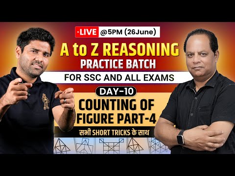DAY 10 | Counting of Figure Part 4| A TO Z REASONING | WITH PARWEZ SIR |  @sscabhinaymaths