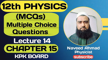Multiple Choice Questions | CH#15 | AC Current | Class 12 Physics