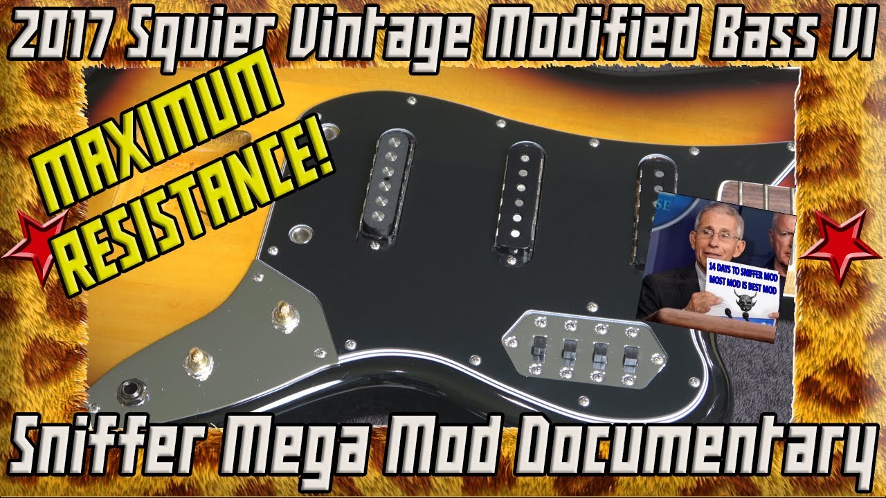 2017 Fender Squier Bass VI Seymour Duncan Pickups and Series Wiring