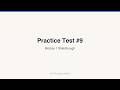 Practice Test #9 Module 1 — Every Question Solved