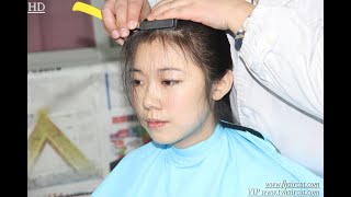 fhaircut- perm hair headshave 坊主頭に剃る 剃光头 haircut BOB 剪短发 短髪にする   断发 Rasierten Kopf   Tête rasée
