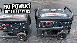 Two Generators No Power Output  Same Model, Same Problem?