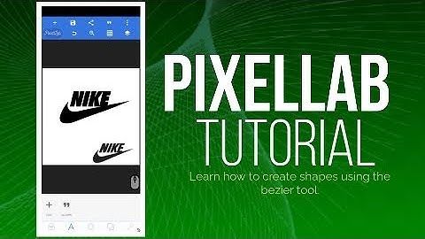 How to use the bezier tool on Pixellab to create shapes