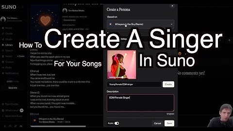 How To Create A Singer (Persona) For Your Songs In Suno