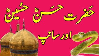 || Snake and Hazrat Hassan, Hussain || سانپ اور حضرت حسن ،حسین || Islamic historical events ||