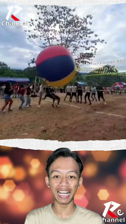 Pertandingan voli pake bola berukuran sangat besar #youtubeshorts
