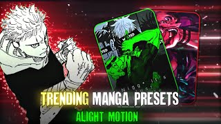 Trending Manga Edit Preset | Alight Motion