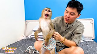 Monkey Kaka smiled happily because her dad bought a new shirt by Monkey KaKa 84,498 views 9 days ago 11 minutes, 13 seconds