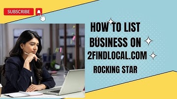 How to Create a 2findLocal com Business Listing (Local SEO Citations Tutorials)