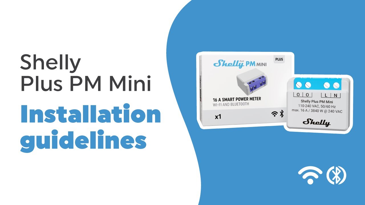 Shelly Plus PM Mini - Installation video 