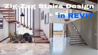 Zig-Zag Stair in Revit Tutorial     في برنامج الريفت (Zig-Zag) كيفية رسم السلالم الحديثة
