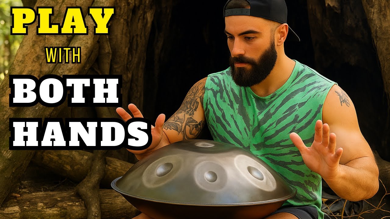Beginner Handpan Lesson | Learn How to Play With Both Hands (Easy Coordination Tutorial)