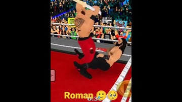 WR3D NEW MOD || ROMAN  RIENGS 🥺 VS BRAUN STROMAN 💥 || WWE 2K23 #wr3d #wwe #romanreigns #shorts