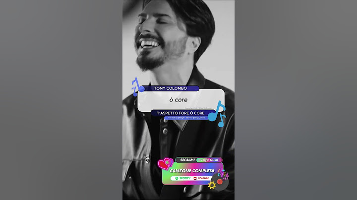Tony Colombo - T'ASPETTO FORE Ò CORE 🎶