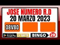 NÚMEROS PARA HOY 20 DE MARZO DE 2023