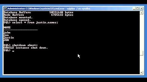 Oracle DBA Justin - How to shutdown an Oracle database # 2 of 2