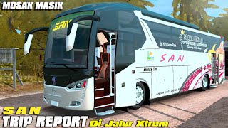 Mod Bus San Bussid V3.3 Trip Report Di Jalur Extrem✔️ || Bus Simulator Indonesia screenshot 5