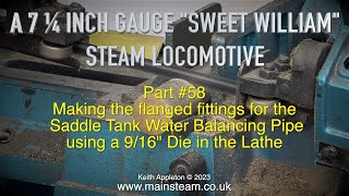 Thumbnail for A 7 ¼ INCH GAUGE "SWEET WILLIAM" LOCOMOTIVE - PART #58