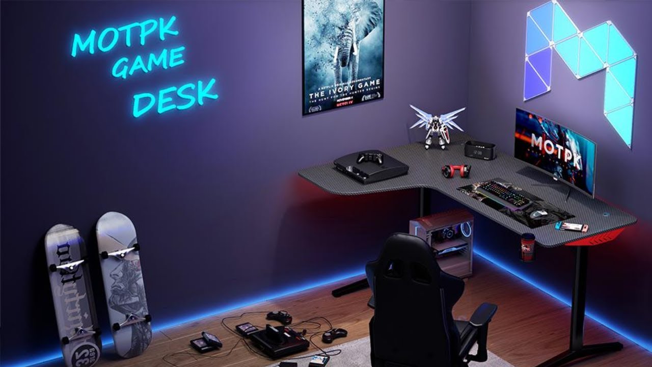 Motpk Gaming Desk 40 Inch Review 2022 YouTube