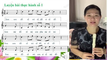 LUYỆN THỔI SÁO RECOERDER BÀI THỰC HÀNH SỐ 1 ÂM NHẠC 9 - SÁCH CTST