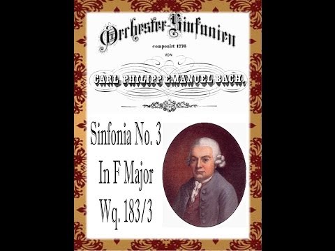 C.P.E. Bach - Symphony In F Major Wq. 183/3