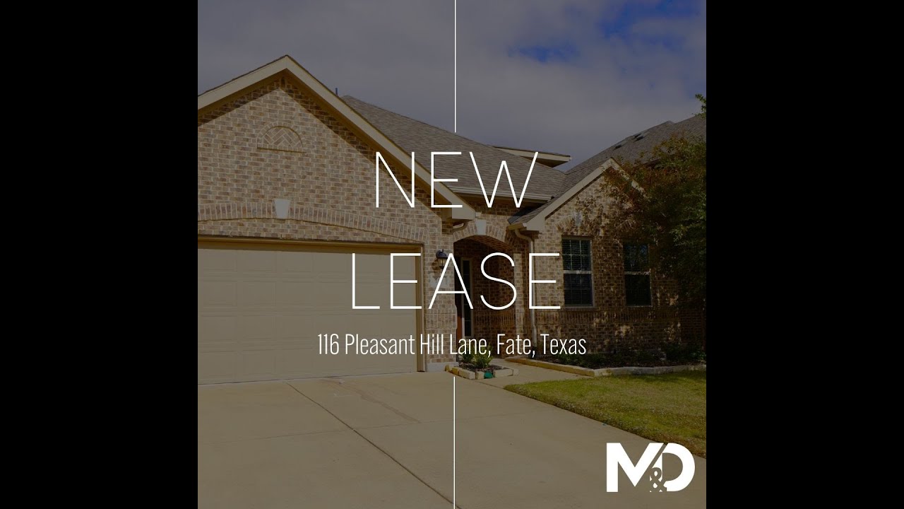116 Pleasant Hill Lane, Fate, TX (For Lease) YouTube