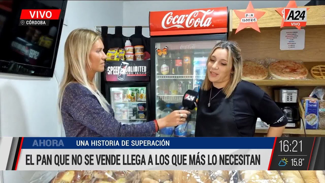 🙂 Perdió su trabajo, puso una panadería y lo que no se vende lo regala 🙂 Perdió su trabajo, puso una panadería y lo que no se vende lo regala