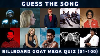Can You Guess The Billboard Greatest Songs of All Time? [1-100 MEGA CUT]