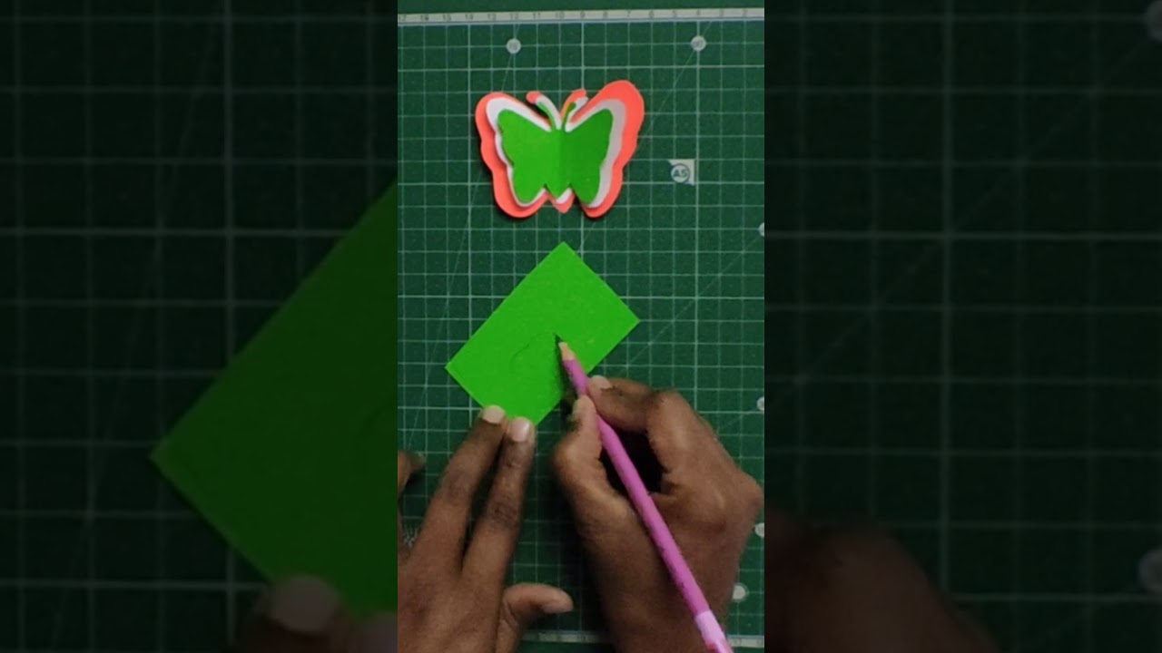 Tricolor Butterfly Craft # shorts