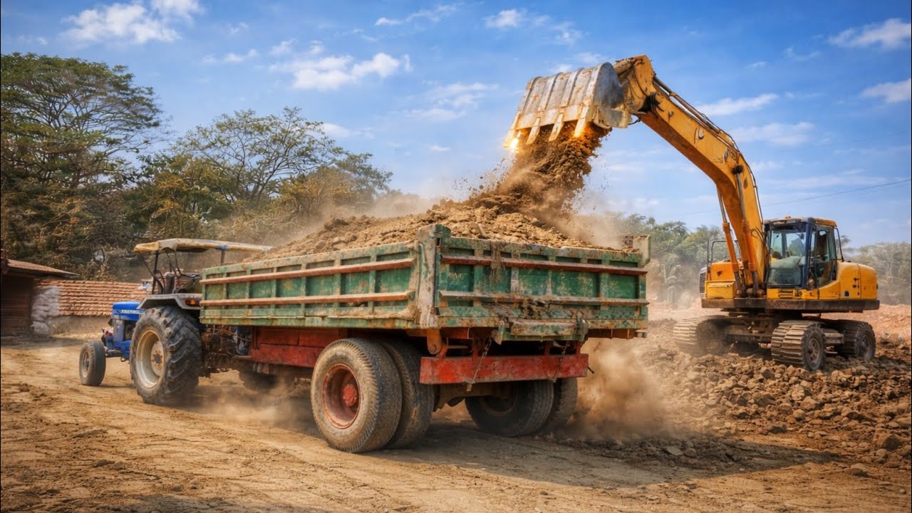🚜 Unbelievable Excavator Power at Work!