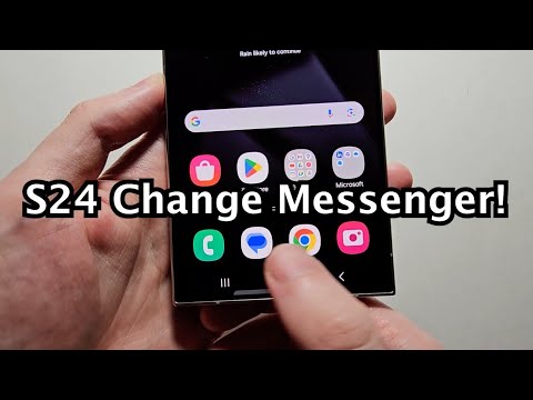 How To Change Default Messaging App Samsung Galaxy S24 Ultra