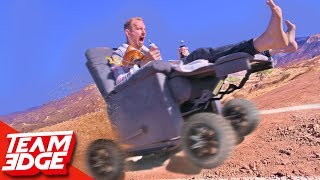 High Speed OFF-ROAD Electric Recliner Race!!