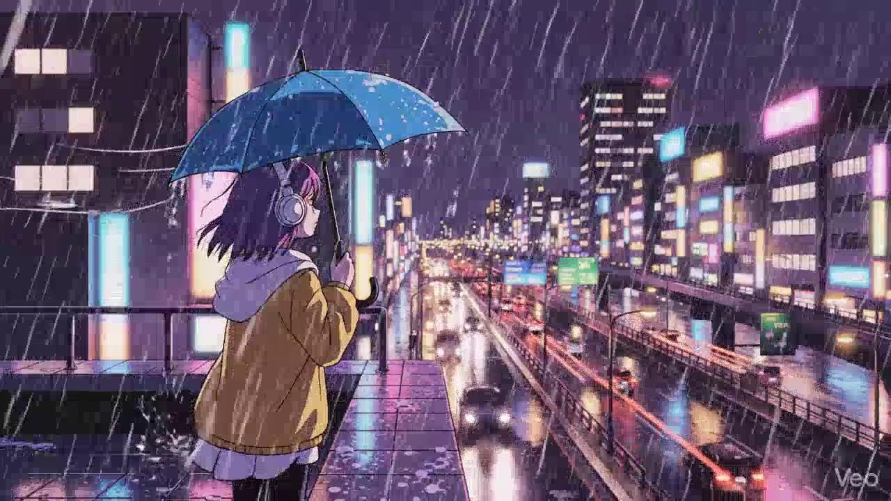Tokyo Neon Rain 🌧️ Lofi Chillhop Study Session