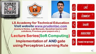 Implementation of AND Gate using perceptron Learning Rule | Soft Computing Lecture Series